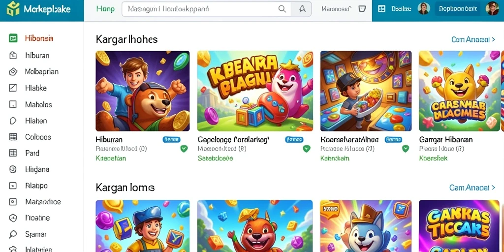 Screenshot 3: Beragam mode permainan yang tersedia.