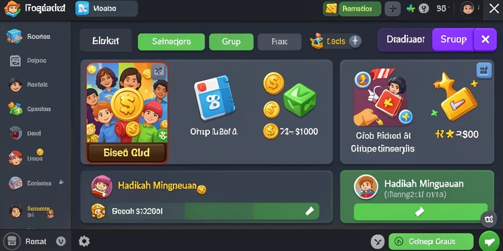 Peluang mendapatkan reward menarik setiap hari.