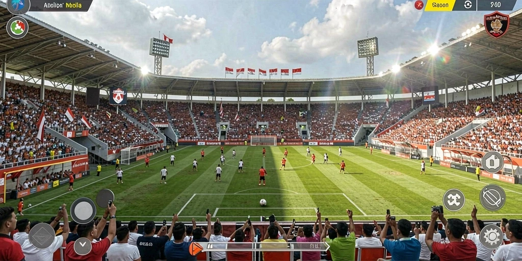 Antarmuka interaktif untuk bermain dengan teman.