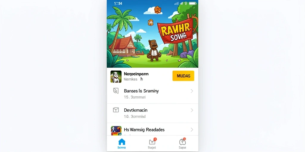 Interaksi sosial melalui fitur chat yang menarik.