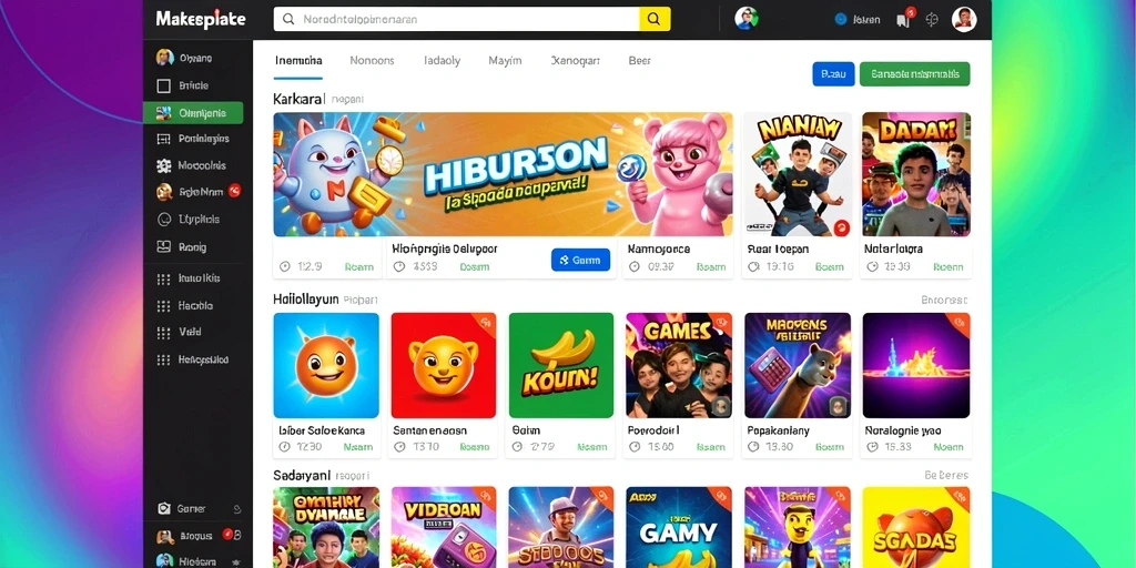Screenshot dari mode permainan terbaru yang penuh tantangan.