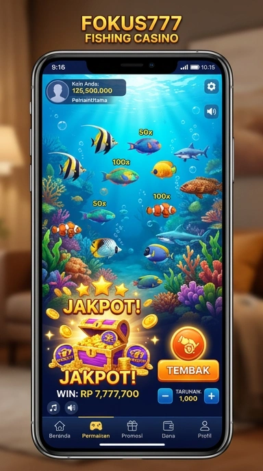 fokus777 — layar beranda